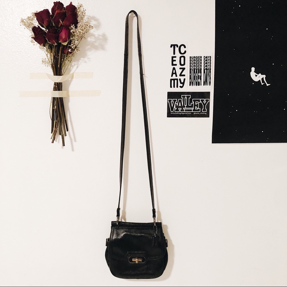 Coach Black Leather Cross Body